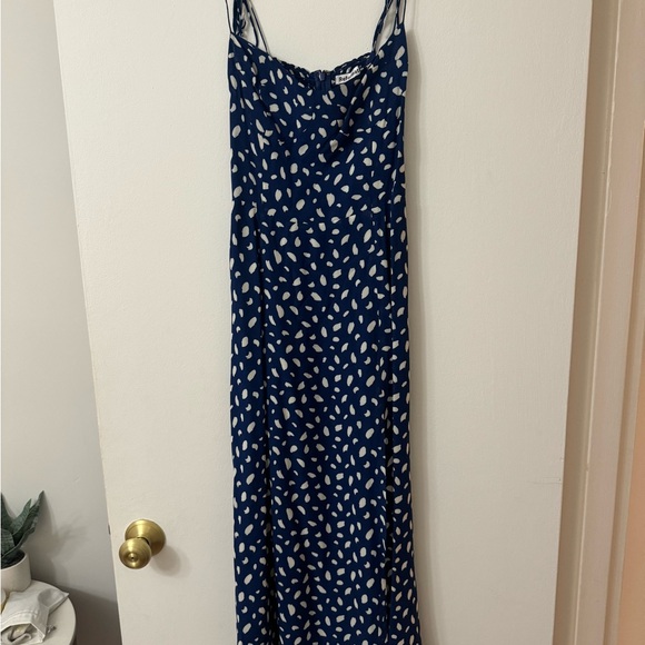 Reformation Beautiful Juliette Blue Dress - Size 6 - Picture 4 of 4